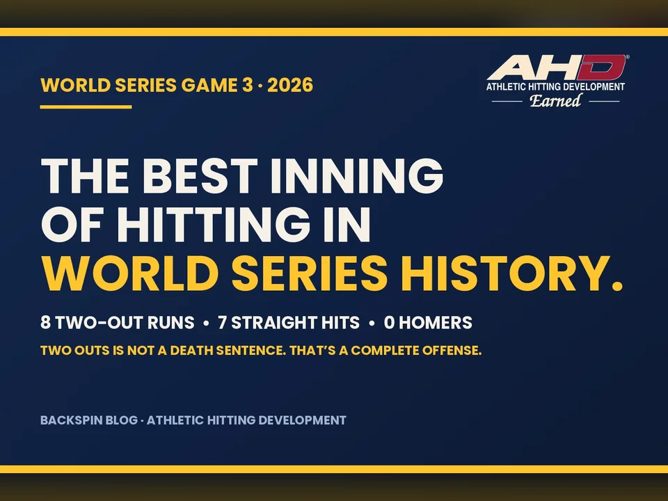 The best inning of hitting in World Series history: Brewers Game 3, 8 two-out runs, 7 straight hits, 0 homers. Athletic Hitting Development