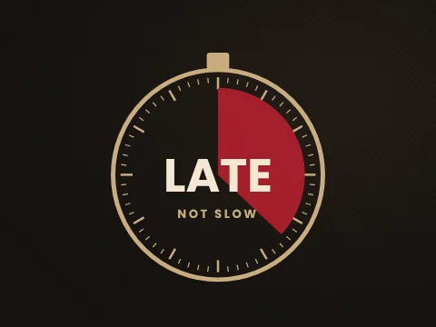 Bat Speed Isn’t Timing: AHD timing clock graphic, late not slow