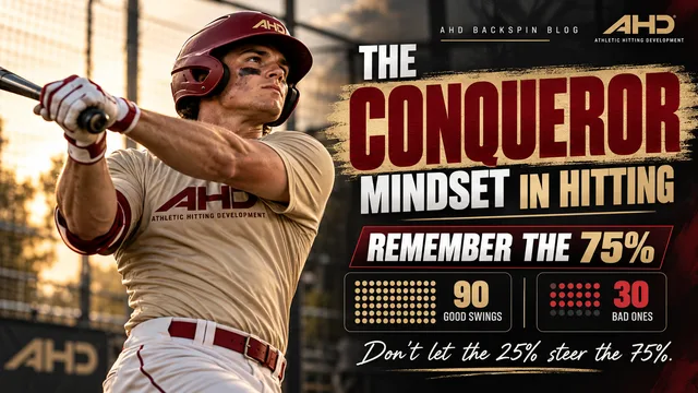 The Conqueror Mindset in Hitting: Why Great Hitters Remember the 75% — Backspin Blog by Athletic Hitting Development