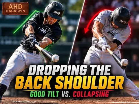 Dropping the Back Shoulder When Hitting: Good Tilt vs. Collapsing — Backspin Blog by Athletic Hitting Development