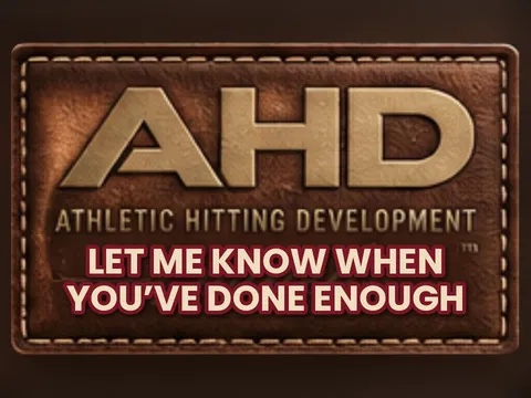 Let Me Know When You’ve Done Enough for Coach to Put You on the Field — Backspin Blog by Athletic Hitting Development