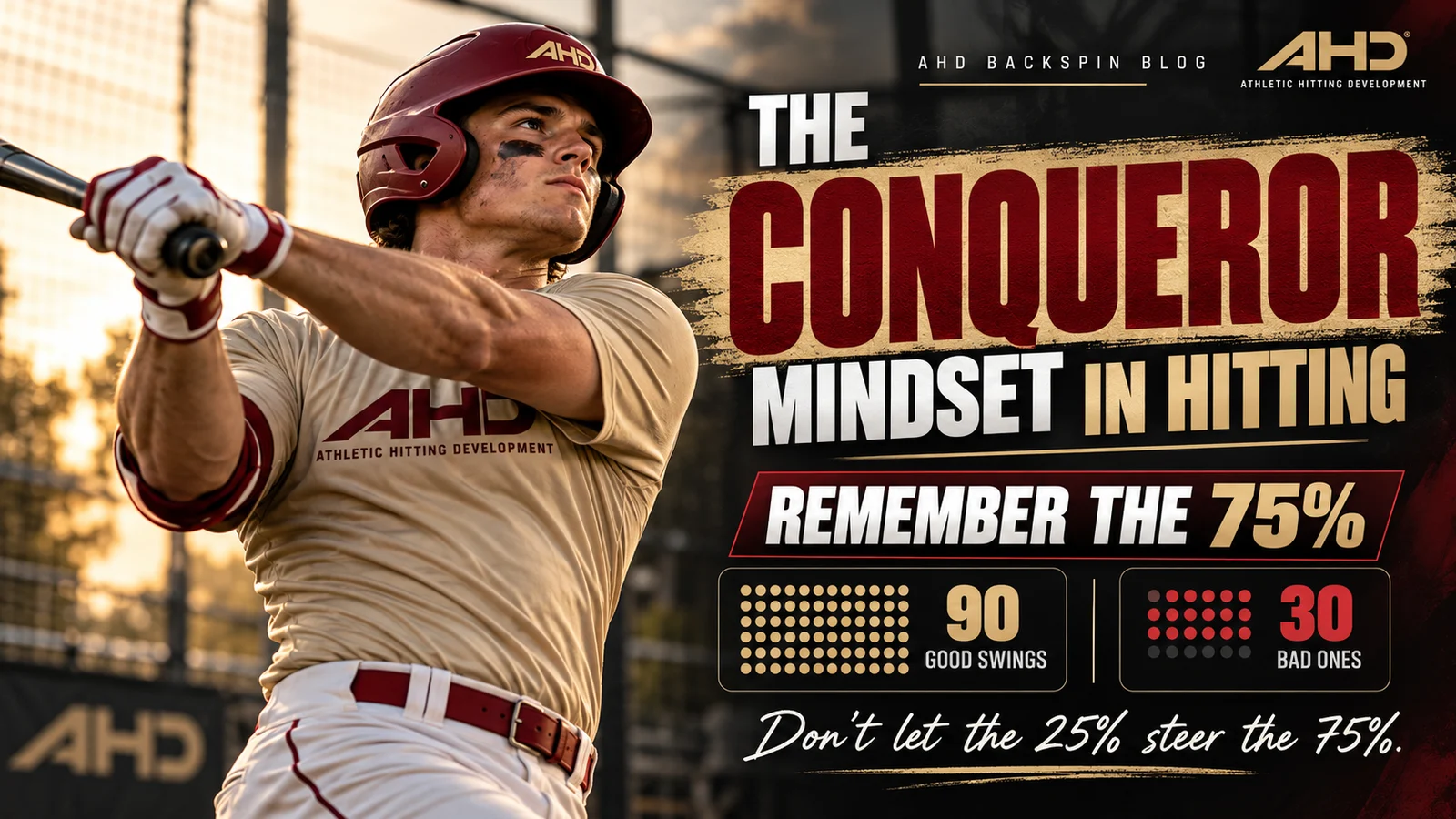 The Conqueror Mindset in Hitting: Why Great Hitters Remember the 75%. AHD Backspin Blog