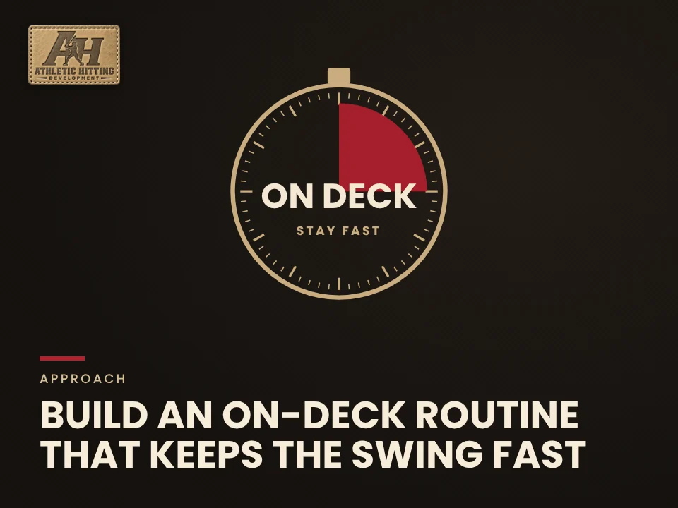 Build an On-Deck Routine That Keeps the Swing Fast: AHD timing graphic