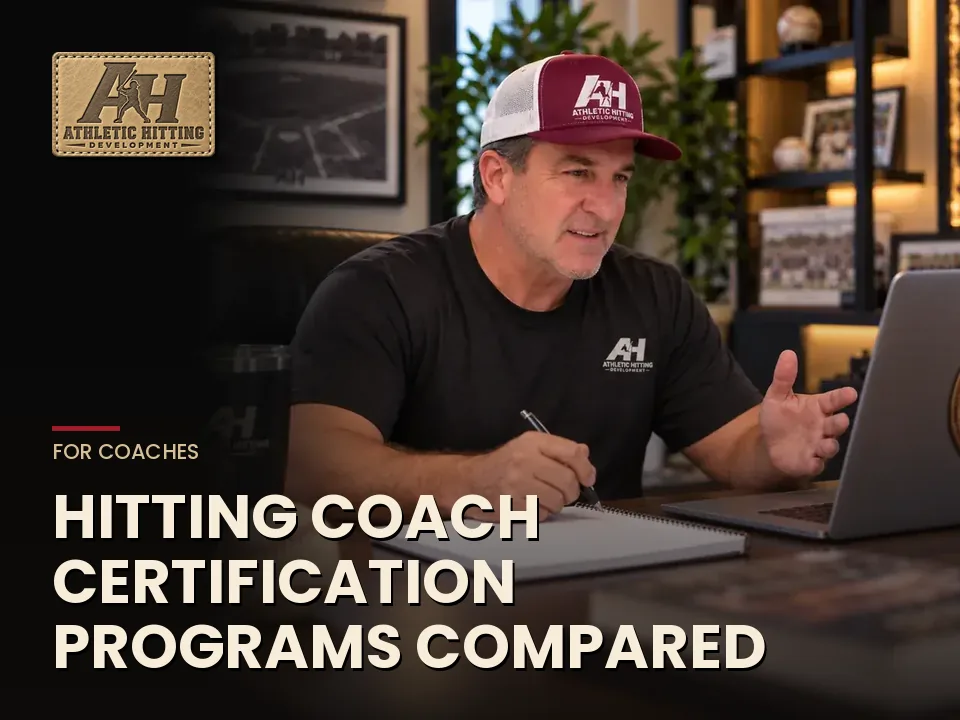 Hitting Coach Certification Programs Compared (2026 Guide). AHD Backspin Blog