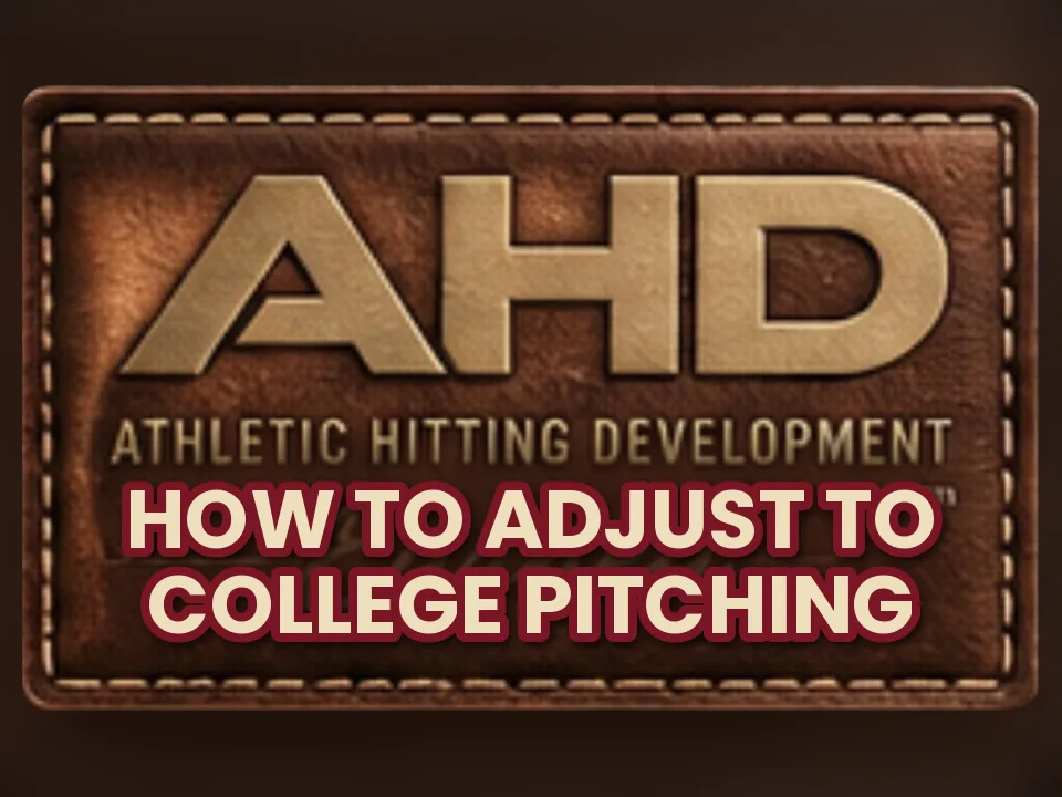 How to Adjust to College Pitching (A Hitter’s Plan). AHD Backspin Blog