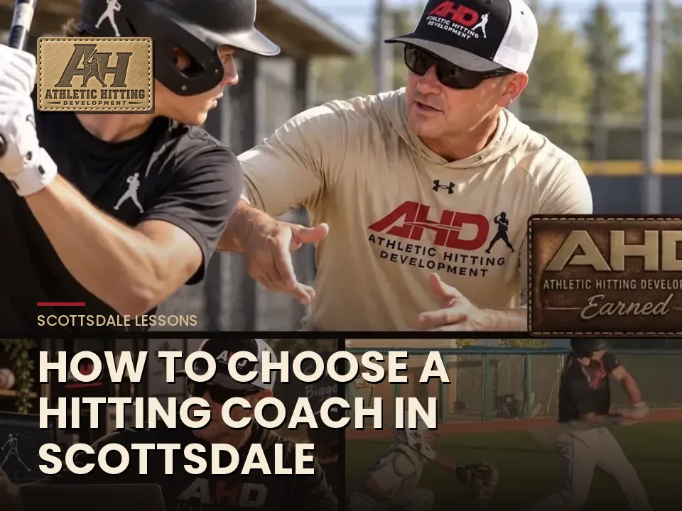BK working with a hitter during a Scottsdale lesson