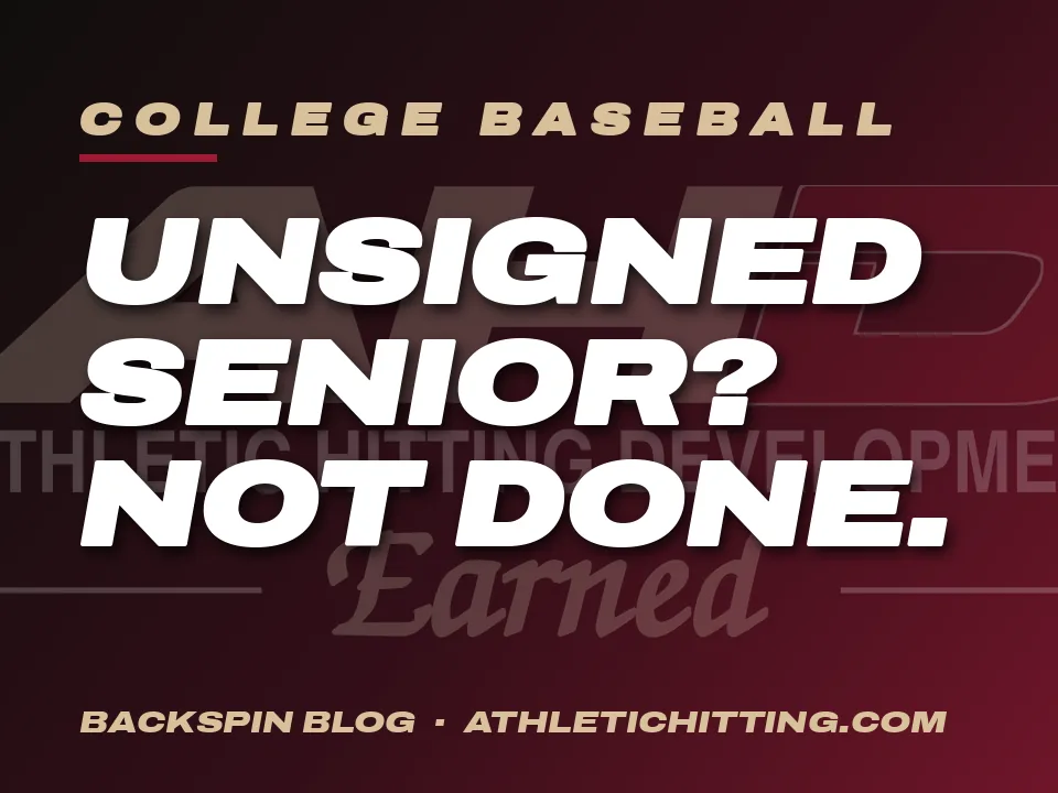 How to Get Recruited as an Unsigned Senior (2026). AHD Backspin Blog