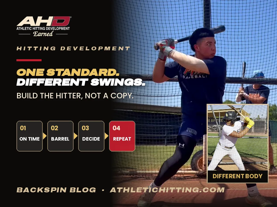 One Standard. Different Swings.. AHD Backspin Blog