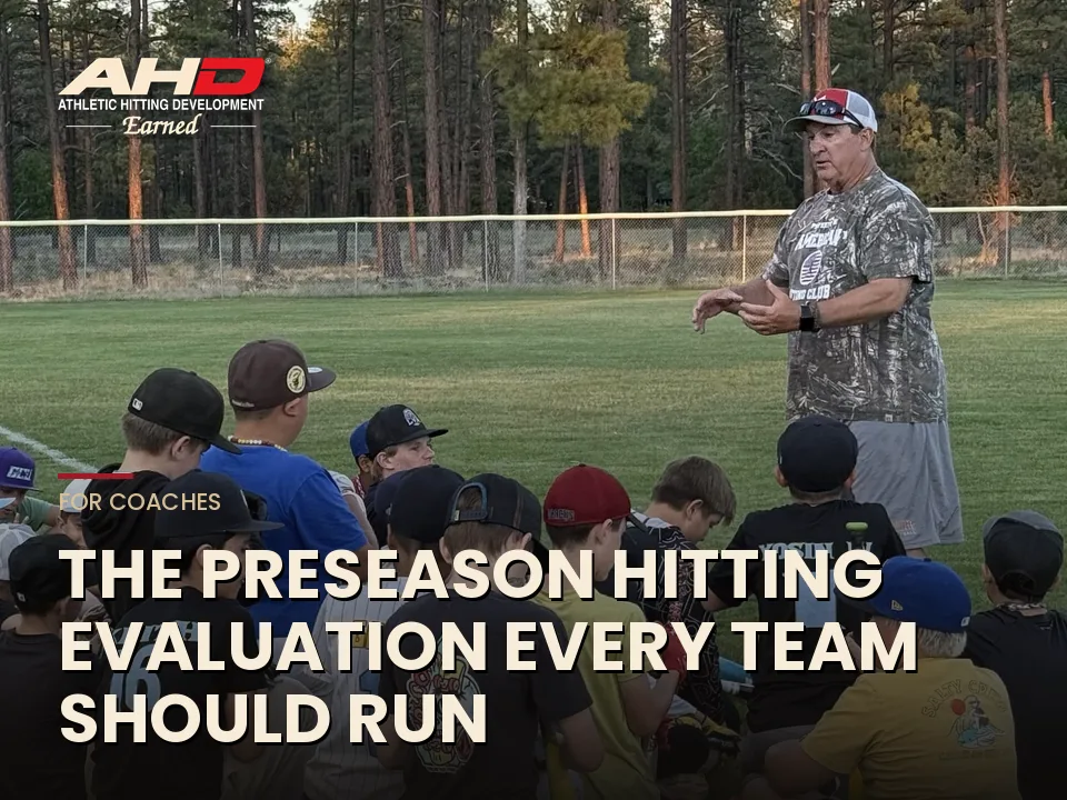 The Preseason Hitting Evaluation Every Team Should Run: AHD checklist graphic