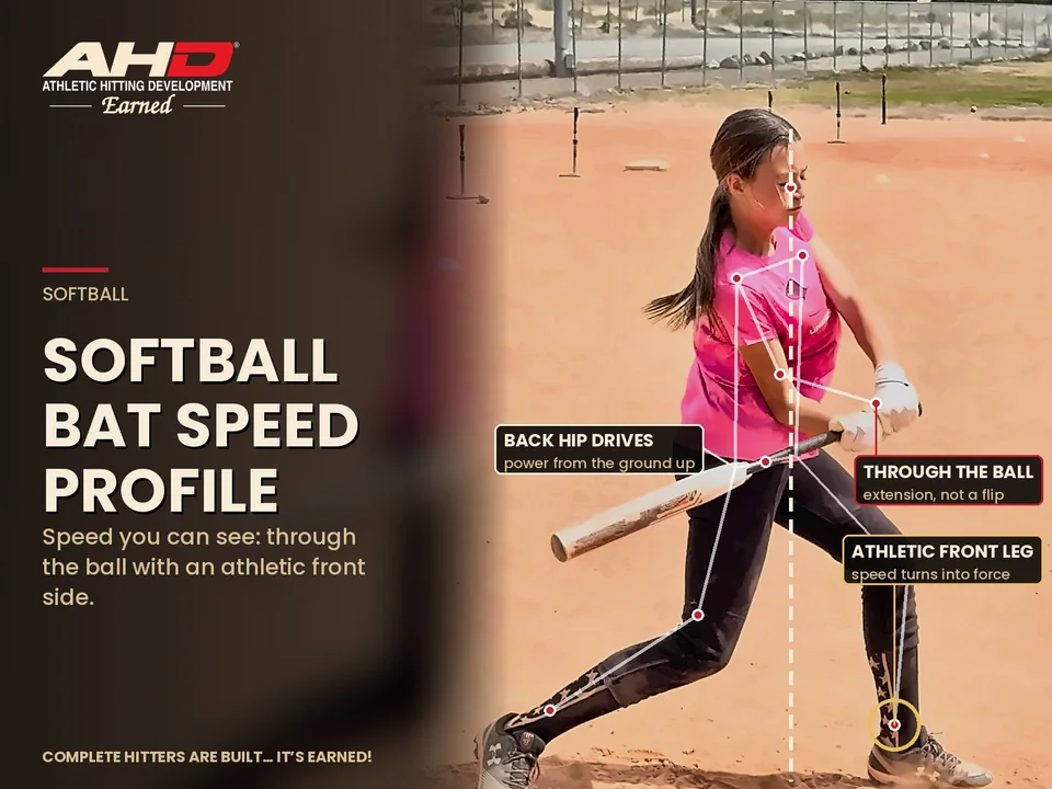 The Softball Bat Speed Profile: AHD gauge graphic