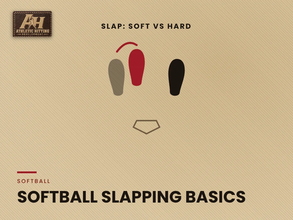 Softball Slapping Basics: AHD footwork diagram
