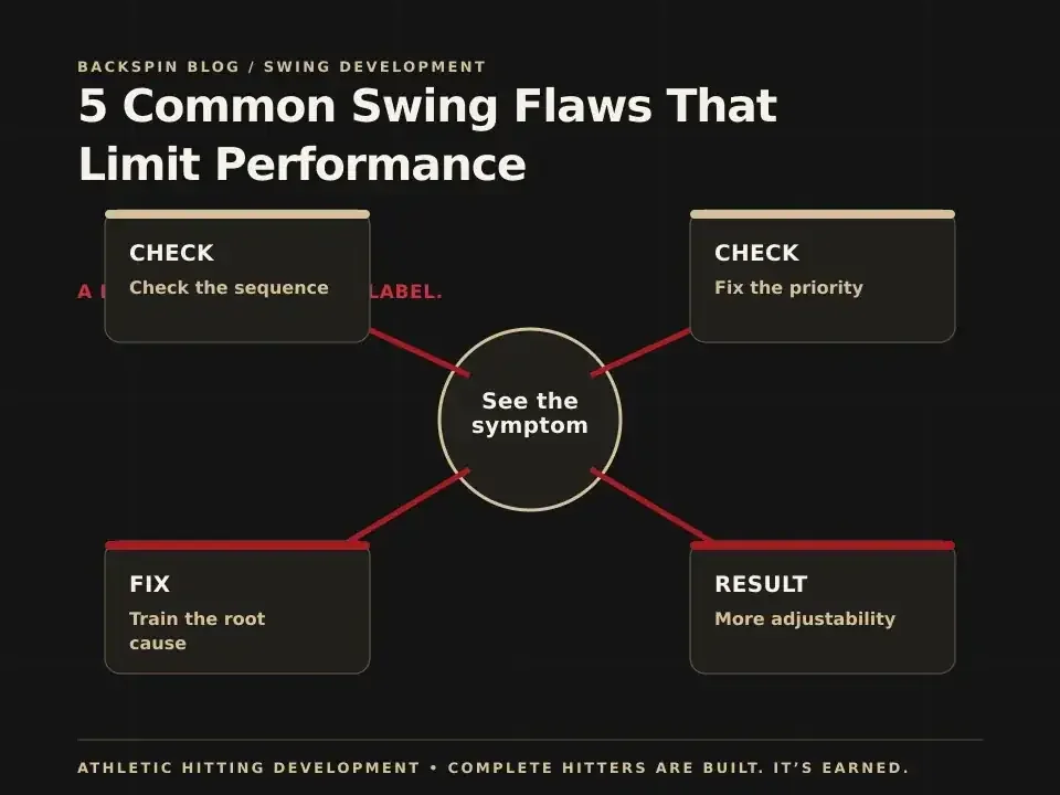 5 Common Swing Flaws That Limit Performance: AHD teaching diagram
