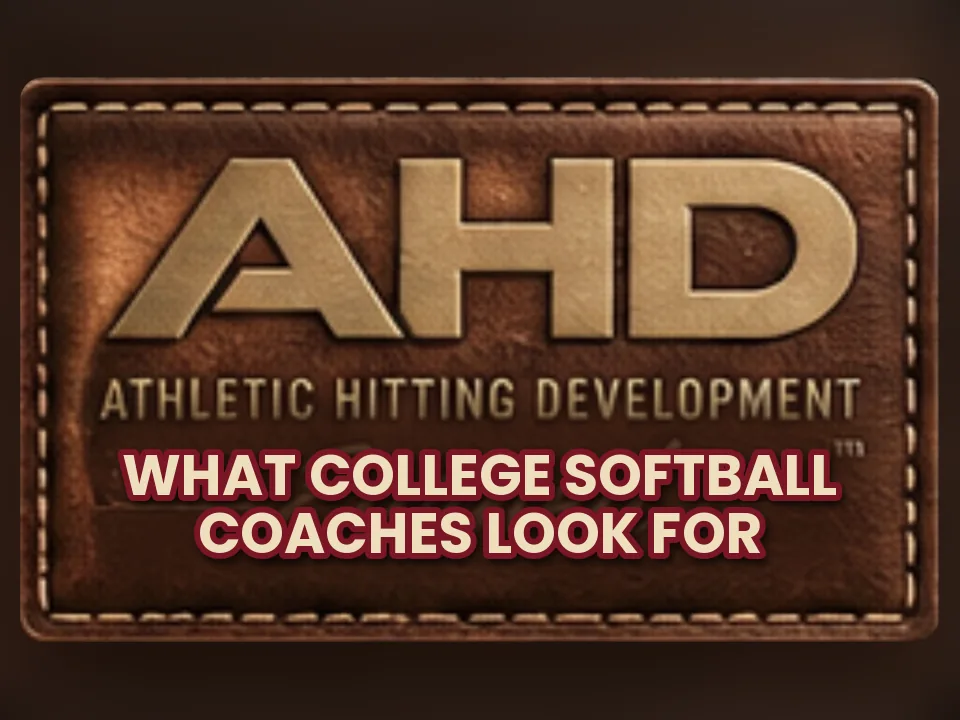 What College Softball Coaches Look For in a Hitter. AHD Backspin Blog