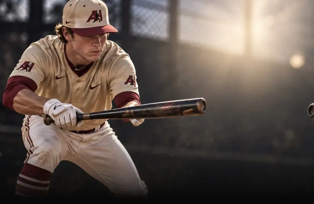 Baseball player squared around to bunt