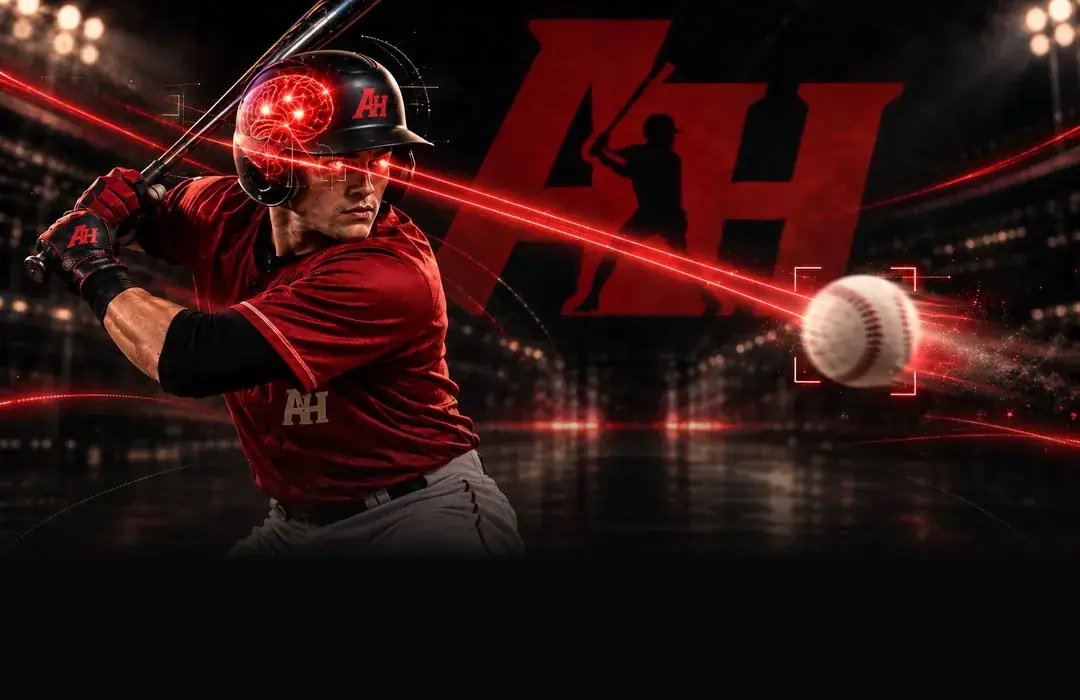 Hitter tracking a pitch out of the pitcher's hand, the Hitting Processor at work