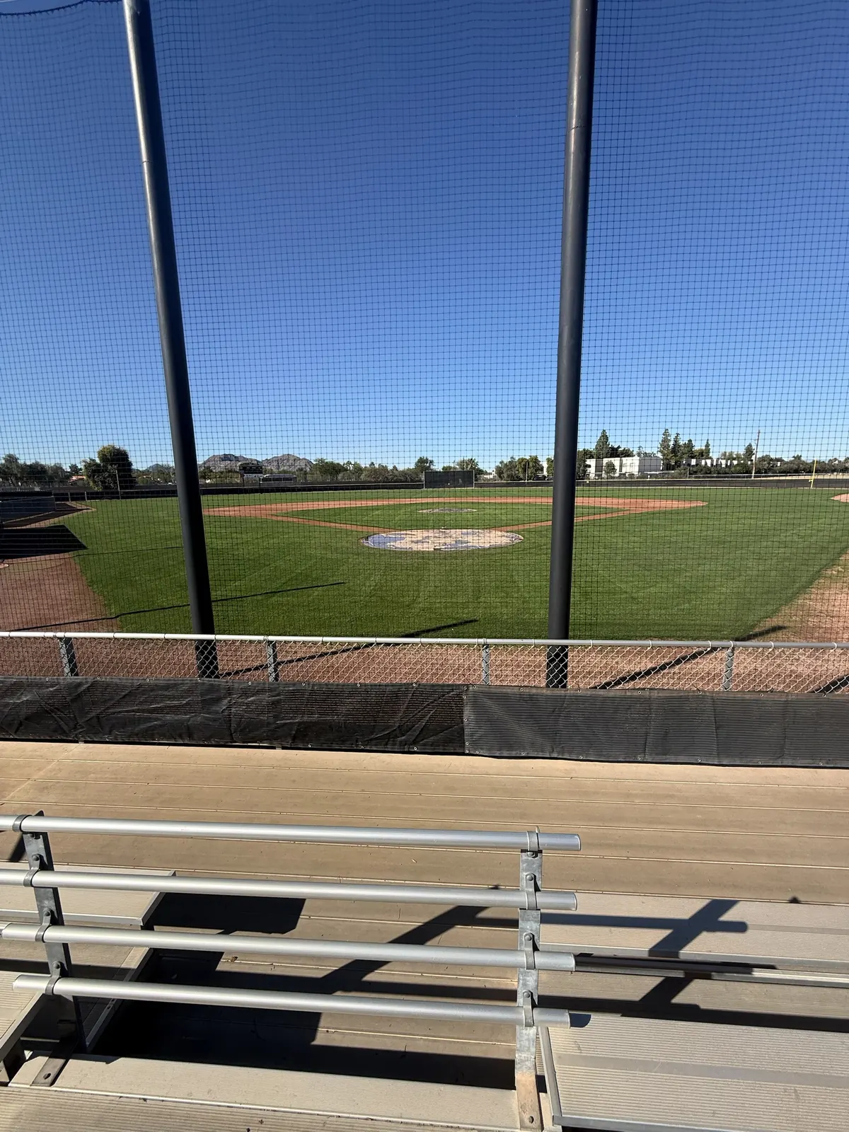 View from the bleachers at a Scottsdale field where AHD runs camps