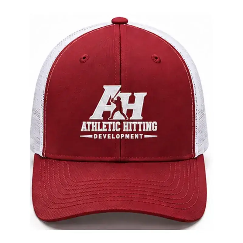 AHD Richardson 112 trucker hat in Cardinal and White