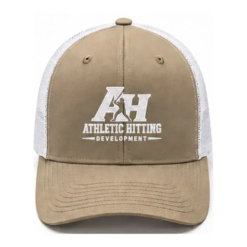 AHD Richardson 112 trucker hat in Khaki and White