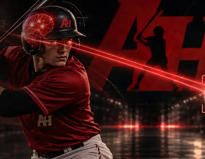 Hitter tracking a pitch