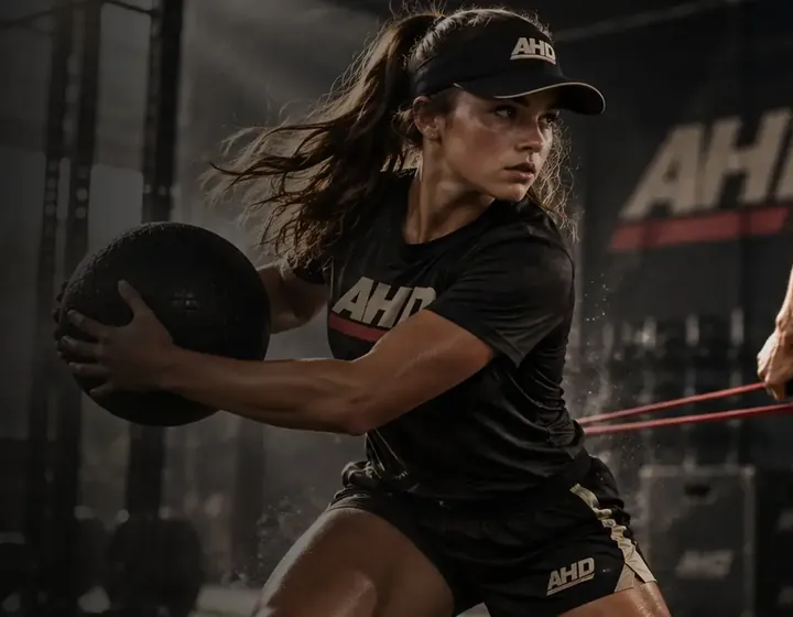 Athletes training